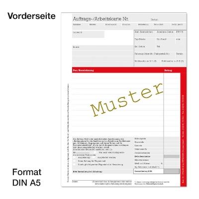 Arbeitskarten DIN A5 - rot arbeitskarten-din-a5