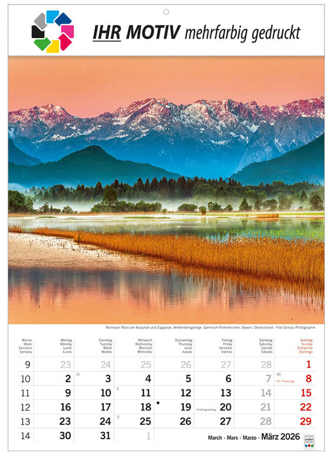 Bildkalender Sonnentage Alpen