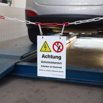 kennzeichnungsschild-sicherheitsbereich-hochvolt-hv-elektroauto-werkstatt