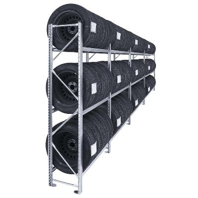 Reifenregal - Komplettangebot mit Gesamtbreite 4900 mm | schneller & einfacher Aufbau durch Steckverbindung reifenregal-komplettangebot-mit-gesamtbreite-4900-mm-werkstatt-planen-und-einrichten