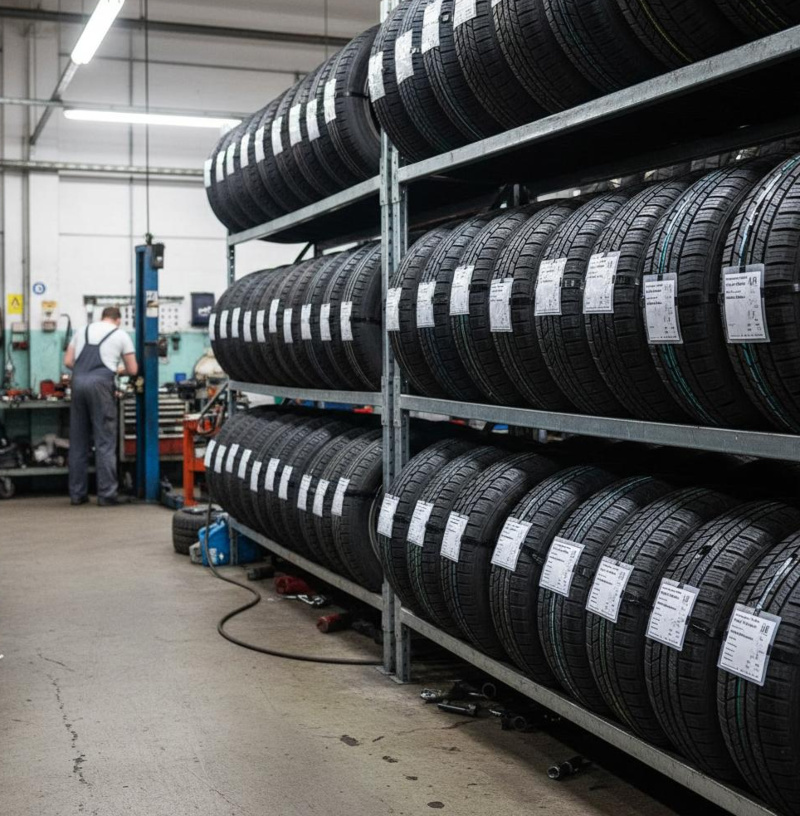 Kennzeichnungs- und Preisetikett für Kompletträder und Reifen - mit Steckband Kennzeichnungs- und Preisetikett für Kompletträder und Reifen - mit Steckband