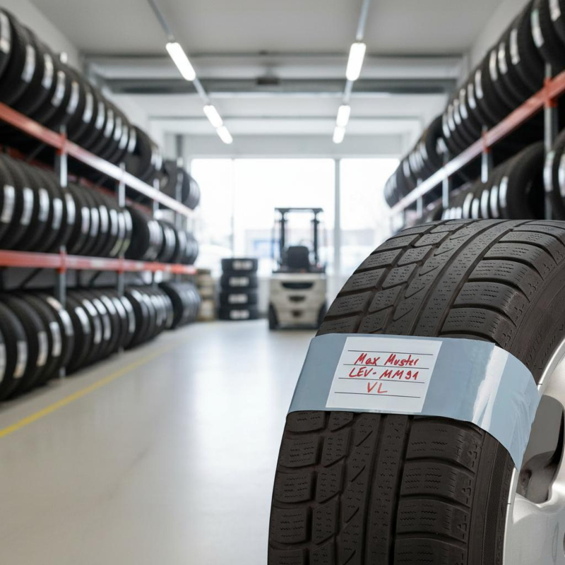 Reifenband mit Schriftfeld Reifenband mit Schriftfeld