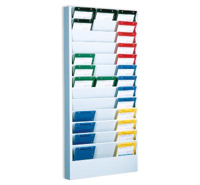 Plantafel aus Stahlblech für DIN A5 Auftragstaschen und Formulare, mit 13 Fächern für 39 x DIN A5 plantafel-aus-stahlblech-fuer-din-a5-auftragstaschen-und-formulare-mit-13-faechern-fuer-39-x-din-a5
