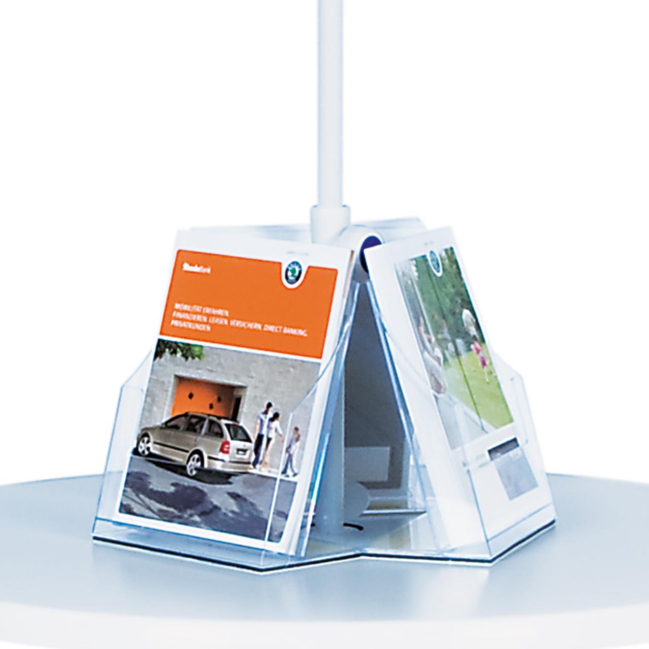 Prospekt-Rondell für Stehtisch/Schirm-Kombination Prospekt-Rondell für Stehtisch/Schirm-Kombination