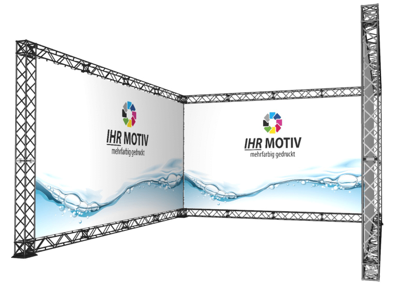 Crown Messestand U-Form 3 x 3 - schwarz 