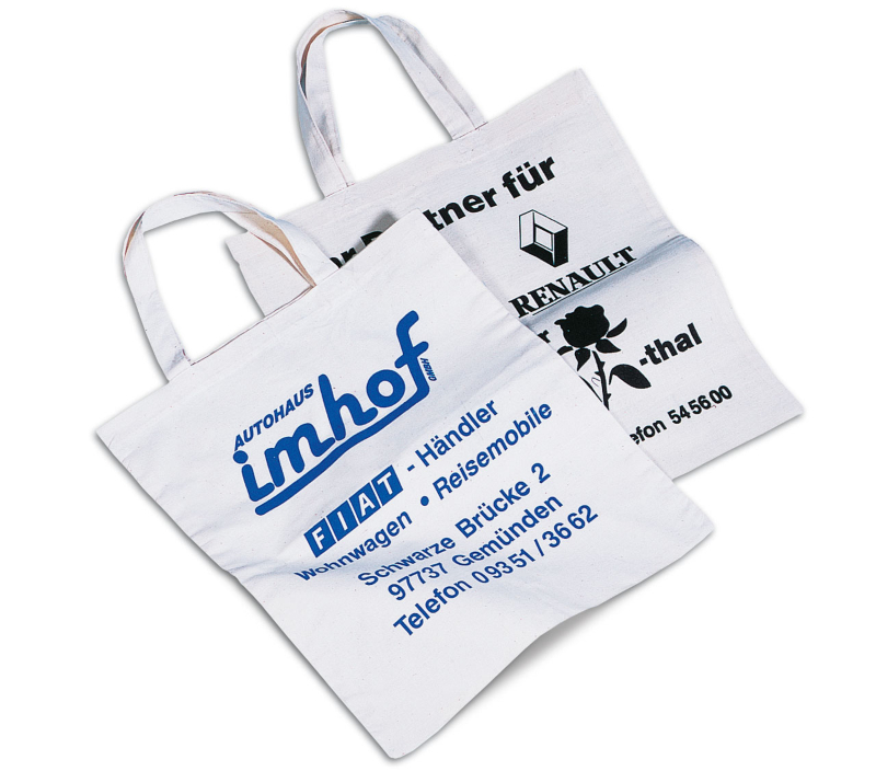 Tragetasche aus 100% Baumwolle - einseitig, 1-farbig 