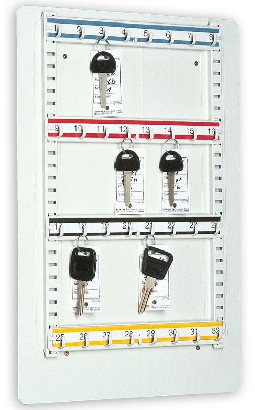 Schlüsseltafel mit 32 Schlüsselhaken