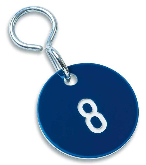 Zahlenmarken "Numero", Farbe: blau/weiß