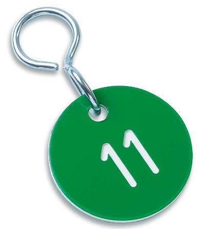 Zahlenmarken "Numero", Farbe: grün/weiß - 1-25