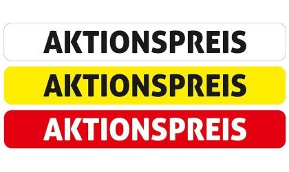 Scheibenaufkleber AKTIONSPREIS Scheibenaufkleber AKTIONSPREIS