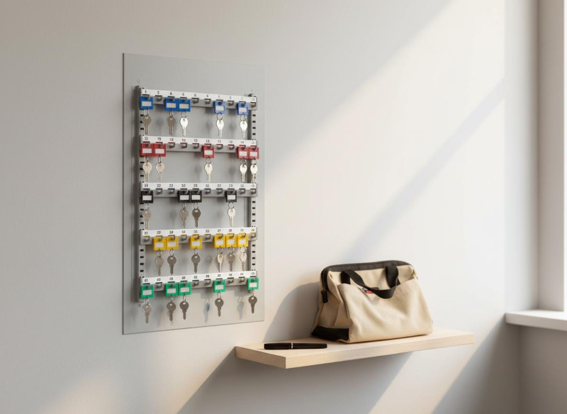 Schlüsseltafel mit 50 Schlüsselhaken 