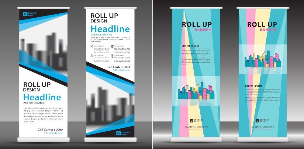 Diverse Roll-Up-Displays