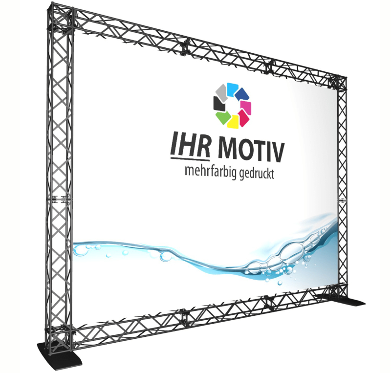 Crown Truss Wand, 307 x 246 cm - schwarz 