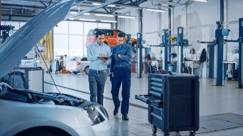 Autowerkstatt - Werkstatt aufgeräumt