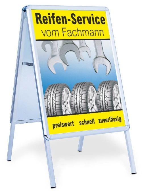 Plakat DIN A1 "Reifen-Service vom Fachmann" - Papier - Winterreifen wechseln