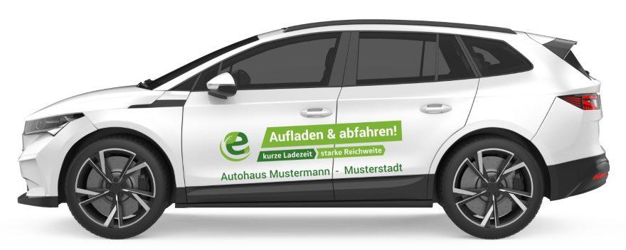 Aut mit Werbedruck - Aufkleberdruck und Sticker-Marketing