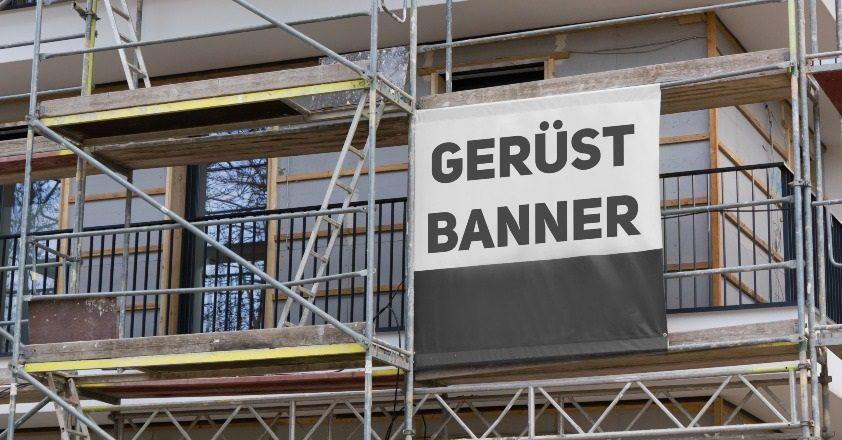 Gerüst- und Bauzaunbanner für die Außenwerbung nutzen