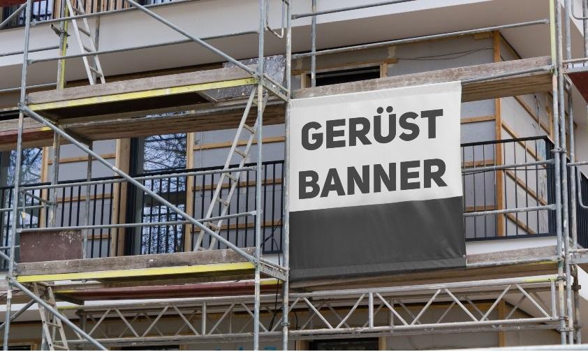 Gerüst- und Bauzaunbanner für die Außenwerbung nutzen