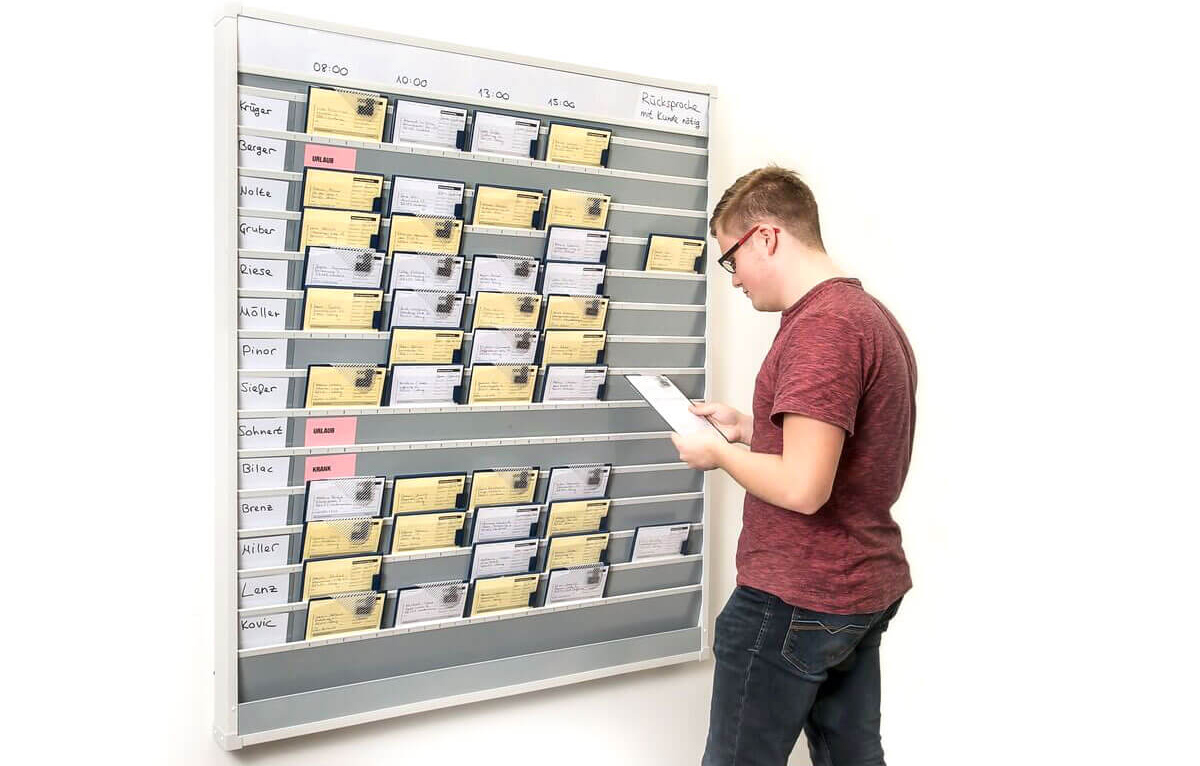 Planungstafel für DIN A5, mit 11 Reihen (10+1 Reihe)