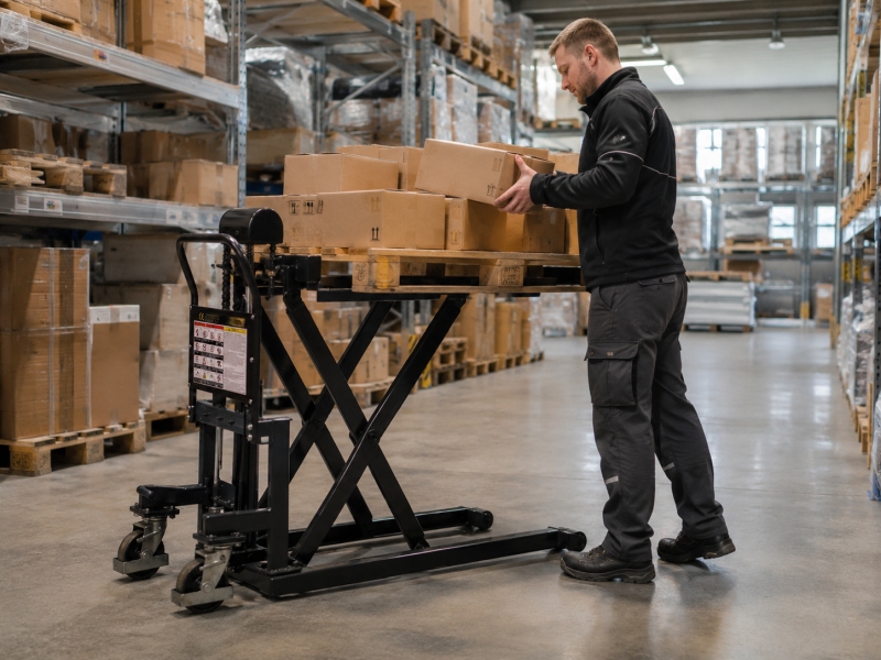 Fetra Scheren-Hubwagen 500 kg Gabellänge 1115 mm Fetra Scheren-Hubwagen 500 kg Gabellänge 1115 mm