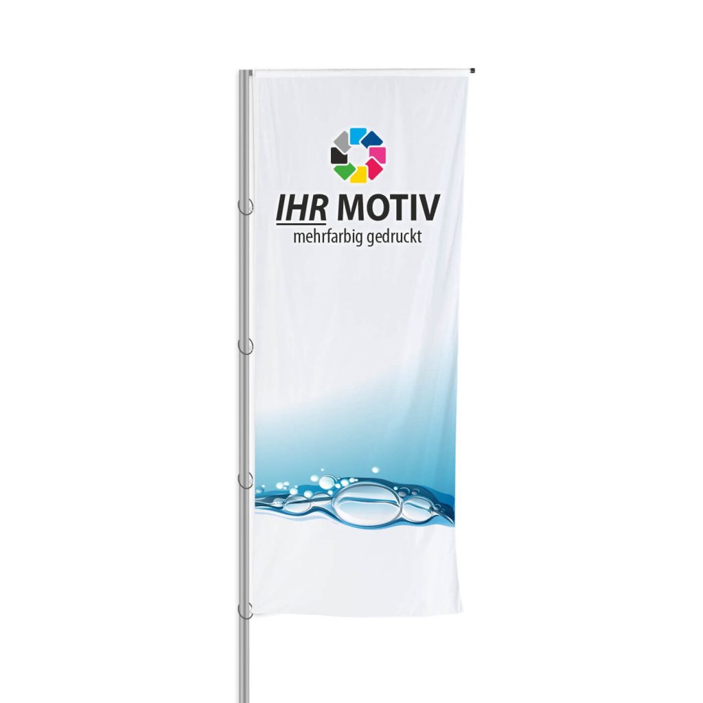Auslegerfahne 120 x 400 cm 