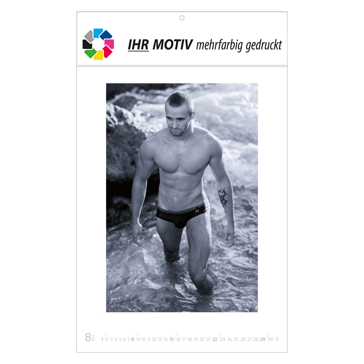 Wandkalender Men – Ausgabe 2027 Monat August