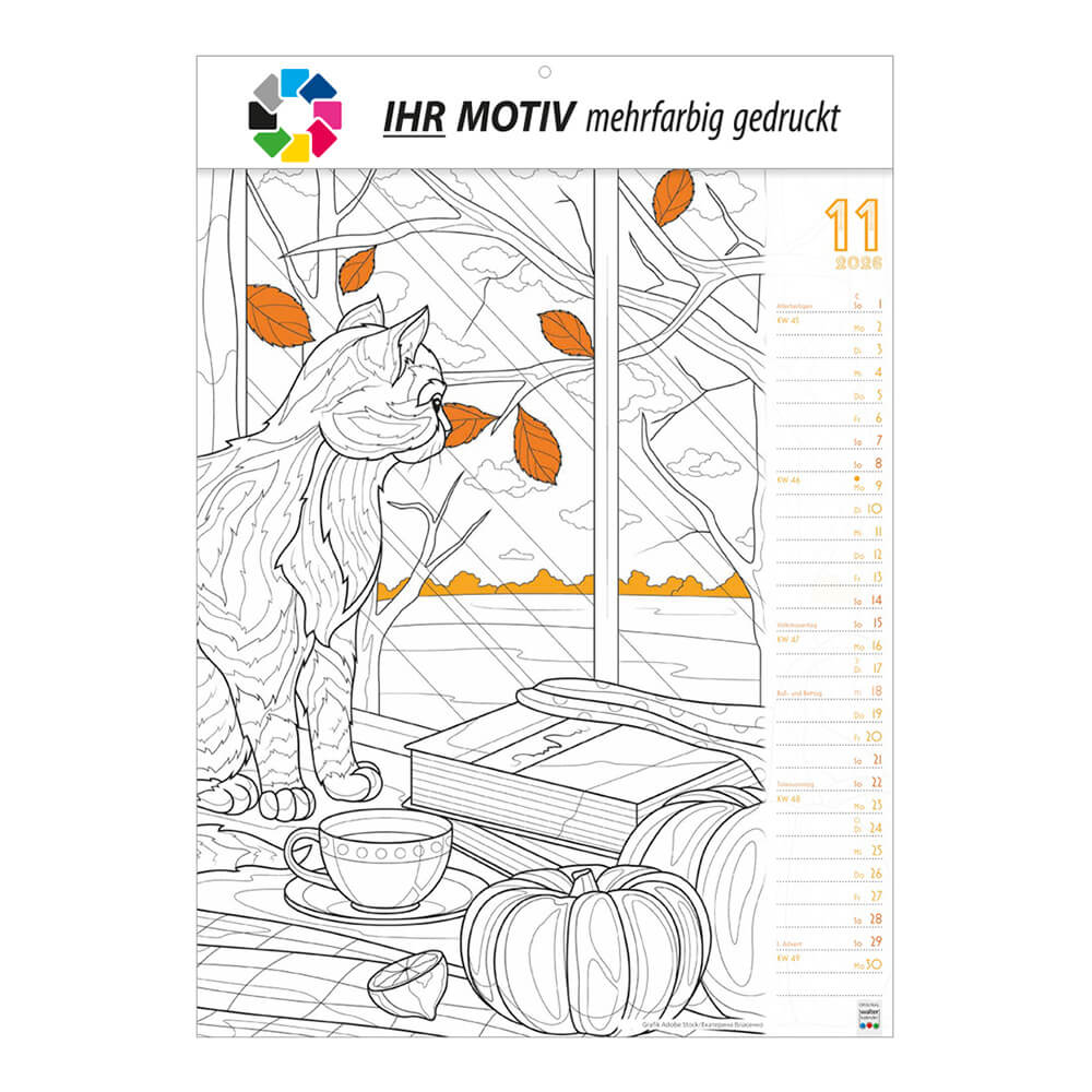 Wandkalender Nimm dir MALZEIT Monat November