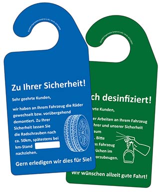Vorschau: Kundendienst-Spiegelanhänger