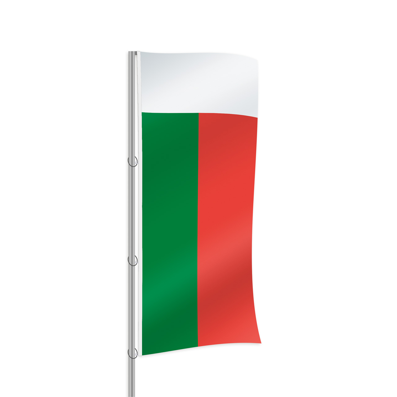 Madagaskar Fahne im Hochformat kaufen