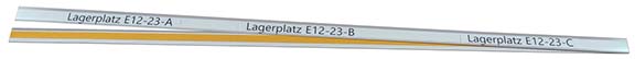 Etikettenhalter selbstklebend26 x 1000 mm