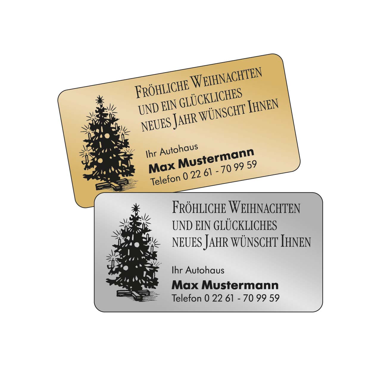 Vorschau: Weihnachts-Aufkleber, Motiv Weihnachtsbaum