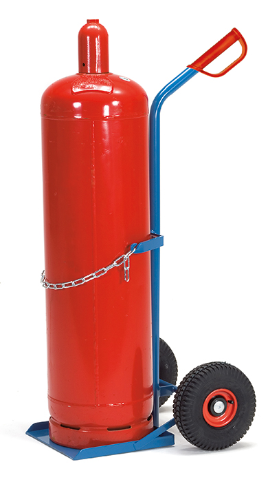 Vorschau: Fetra Stahlflaschenkarre Lufträder 260 x 85 mm für 1 Propangasflasche 33 Liter