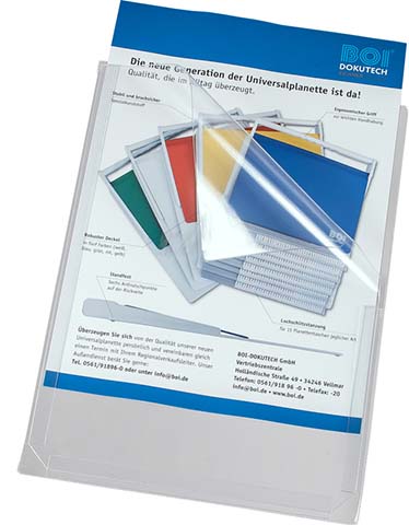 PVC-Dehnfaltentasche transparent