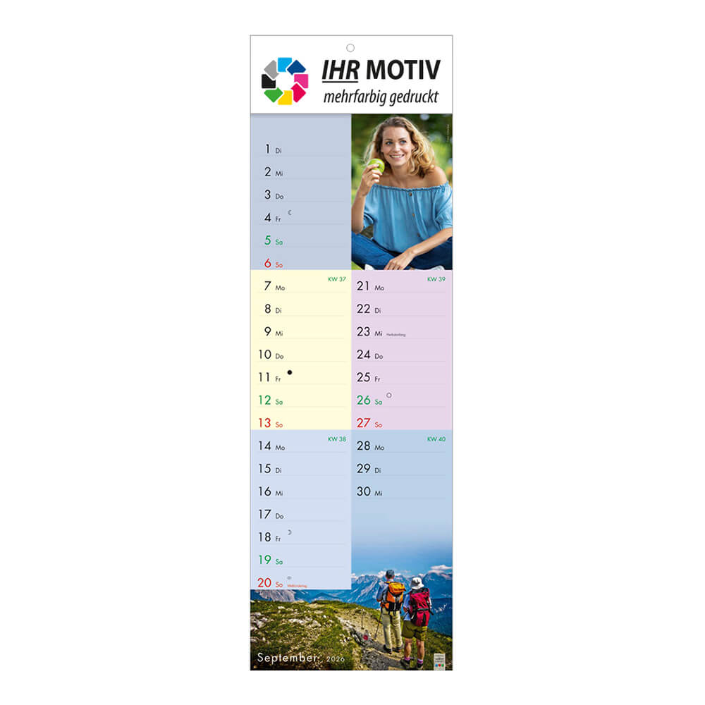 Streifenkalender fit und gesund Monat September
