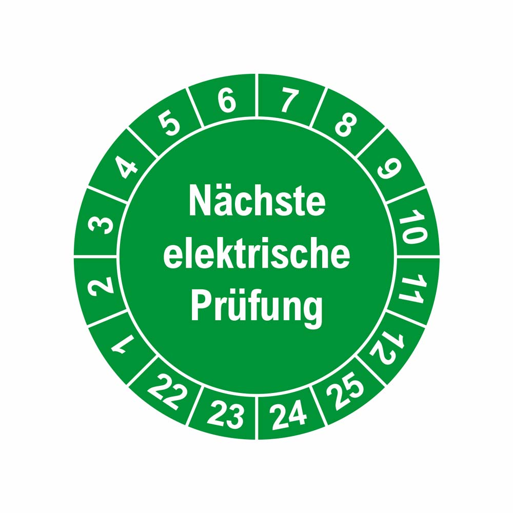 Vorschau: Prüfplaketten elektrische Prüfung Ø 30 mm