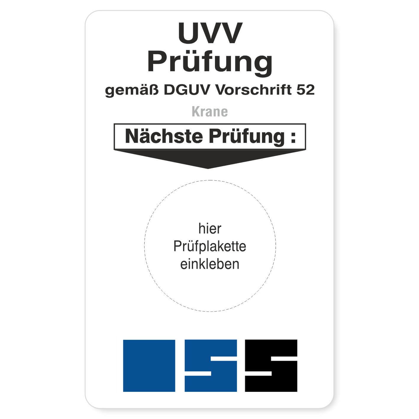 UVV Prüfung Krane Beispiel 3