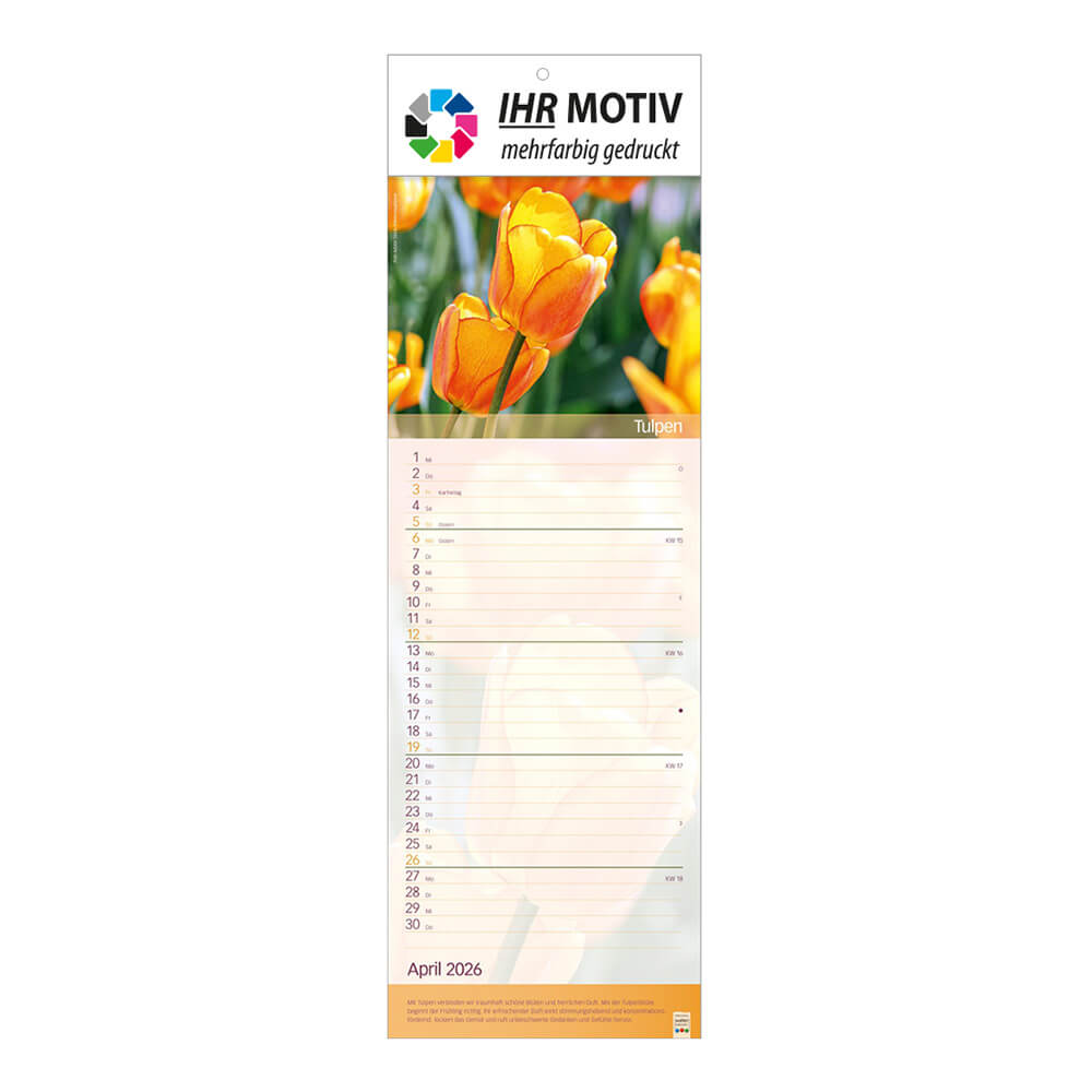 Streifenkalender Erlebniswelt der Düfte Monat April