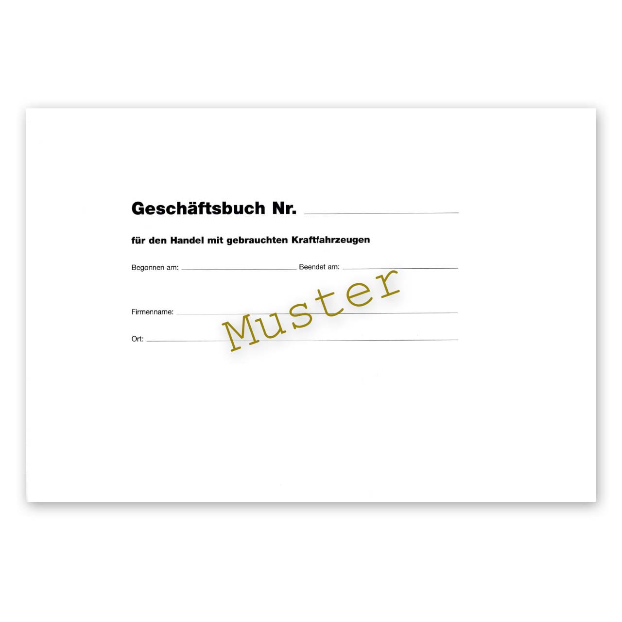 Vorschau: Geschäftsbuch DIN A4-Querformat