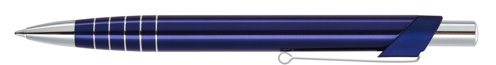 MOON Druckkugelschreiber blau Clip unten