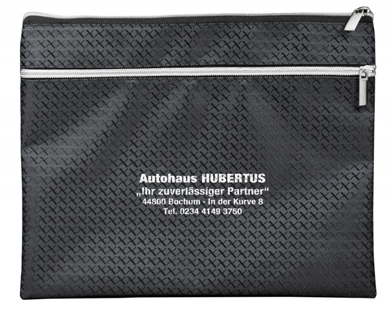 Dokumententasche schwarz mit Extrafach