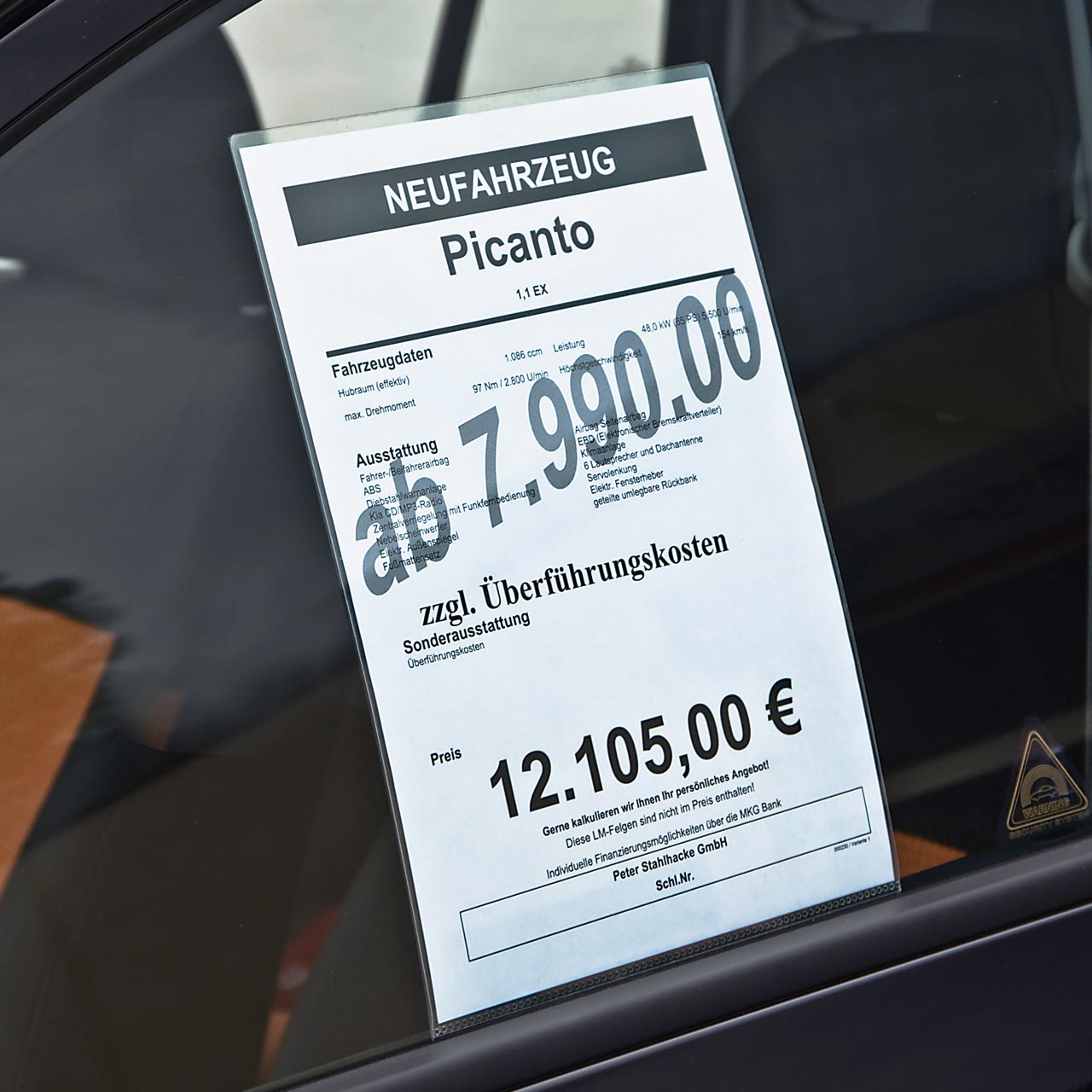 Preisblatthalter DIN A4 