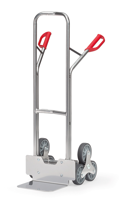Vorschau: Fetra Alu-Treppenkarre 3-Rad-Stern, je 3 TPE-Räder 160 x 40 mm bis 200 kg Schaufelbreite 320 x 250 m