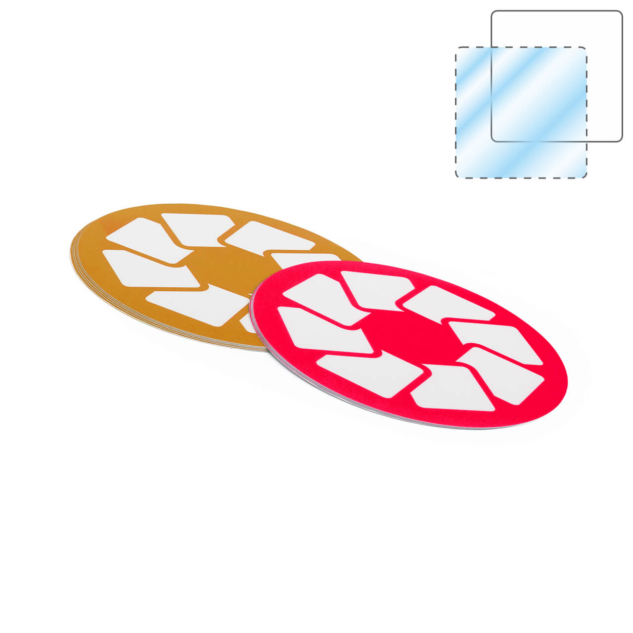 Vorschau: Hinterglasaufkleber oval