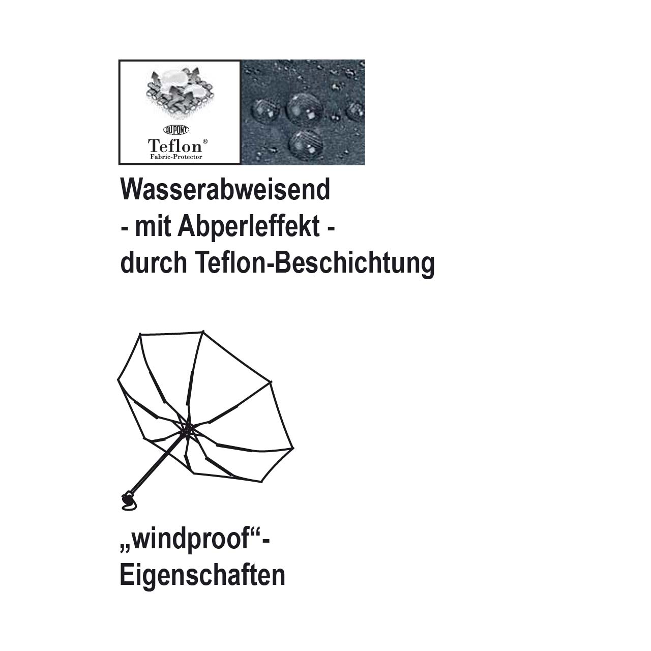 Vorschau: Midsize Stockschirm 115 cm Ø, Schaltknauf-Griff