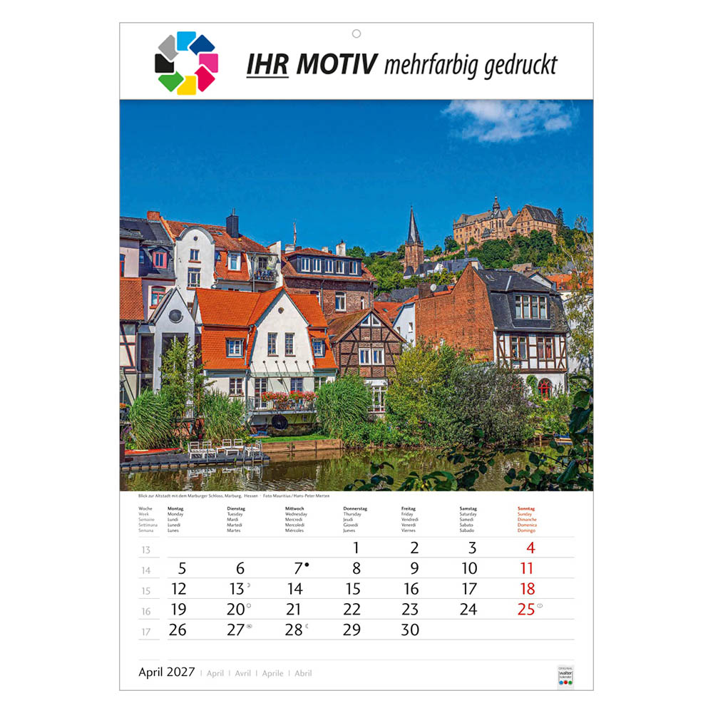 Bildkalender Schönes Deutschland, Ausgabe 2027 Monat April