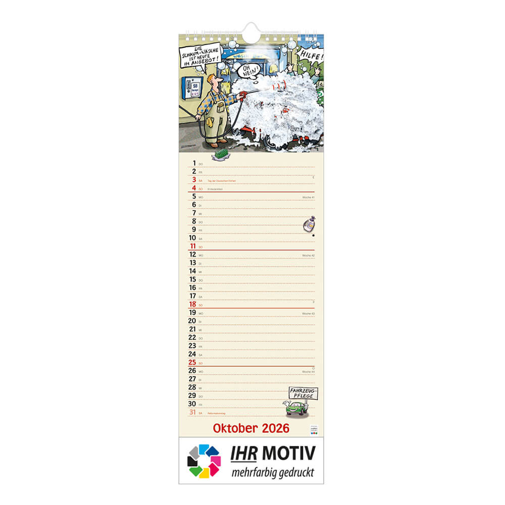 Werkstattkalender Monat Oktober