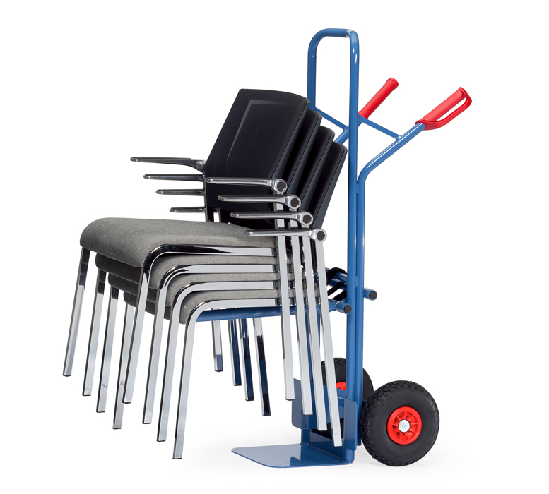Vorschau: Fetra Stuhlkarre PU-Räder 260 x 85 mm bis 300 kg Traggestell variabel einhängbar
