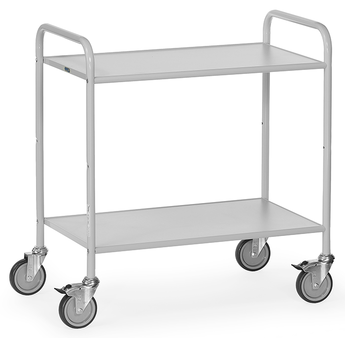 Vorschau: Fetra Bürowagen Ladefläche 800 x 500 mm  grau 2 Böden