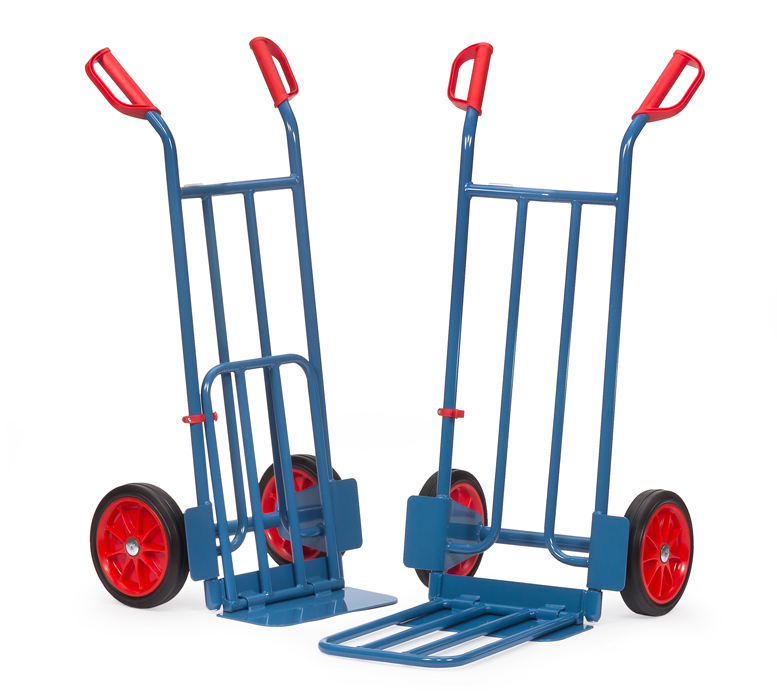 Vorschau: Fetra Paketkarre Vollgummiräder 260 x 56 mm bis 250 kg Höhe 1150 mm