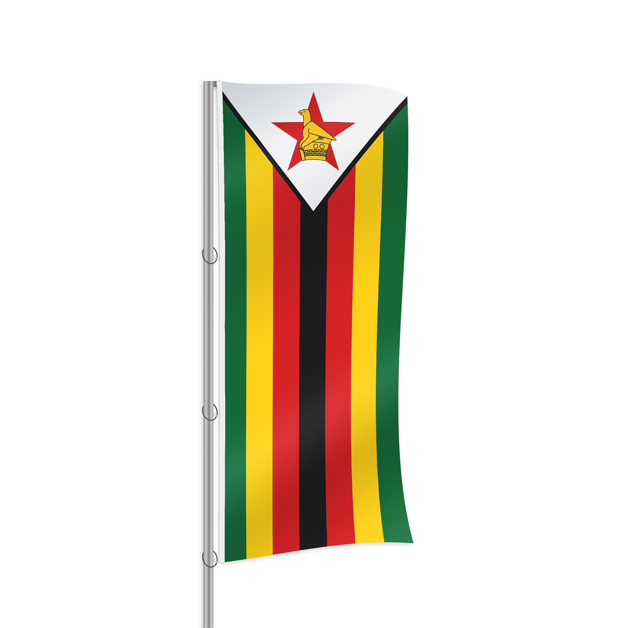 Simbabwe Fahne im Hochformat kaufen